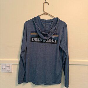 Patagonia Blue Hoodie with Logo